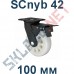 Колесо полиамидное SCnyb 42 100 мм с тормозом Китай в Орле
